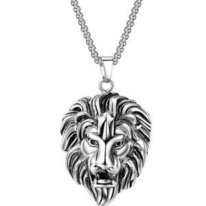 New Lion Head Pendant and Chain